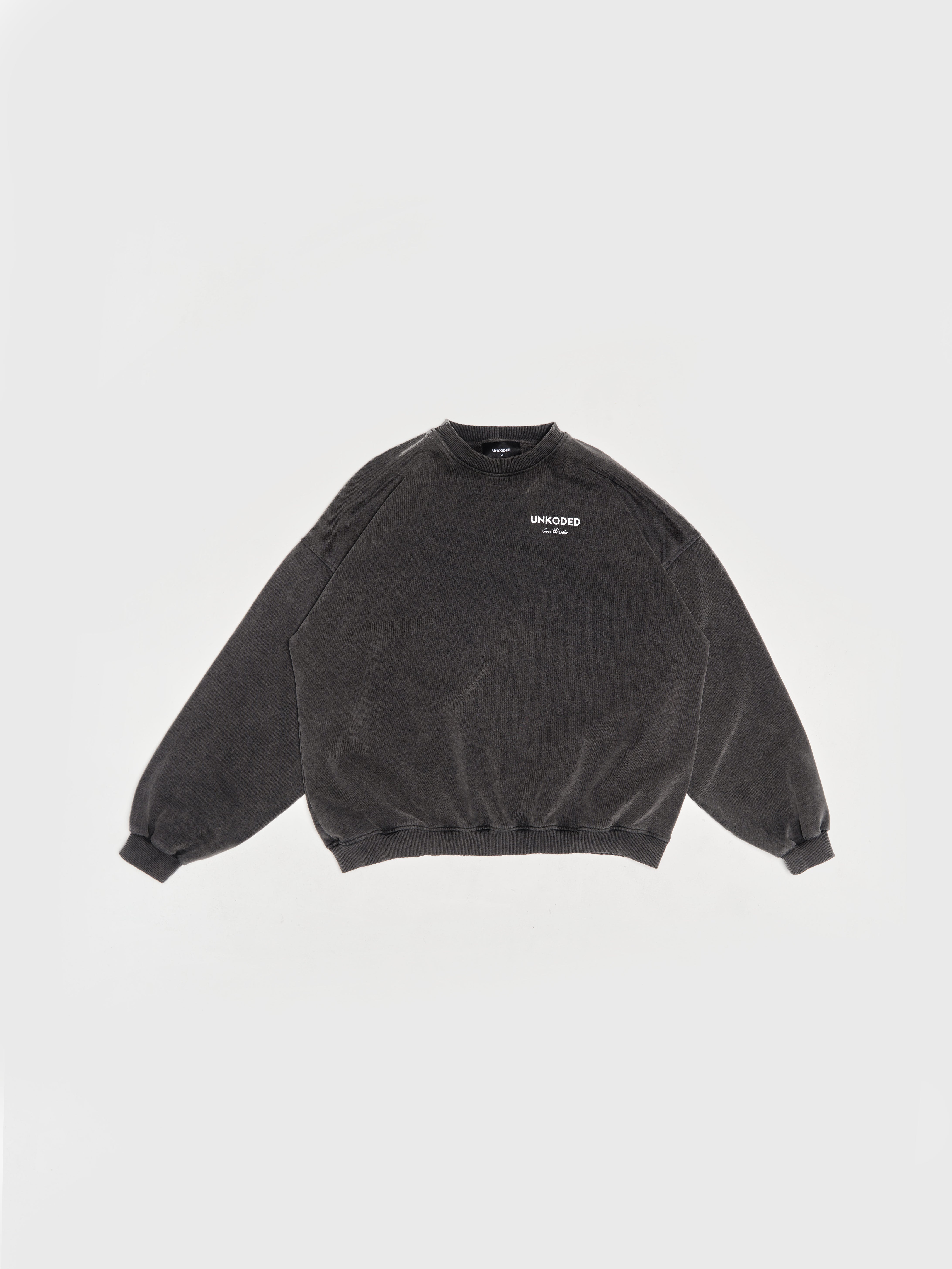 SILENT CORE CREWNECK - WASHED CHARCOAL