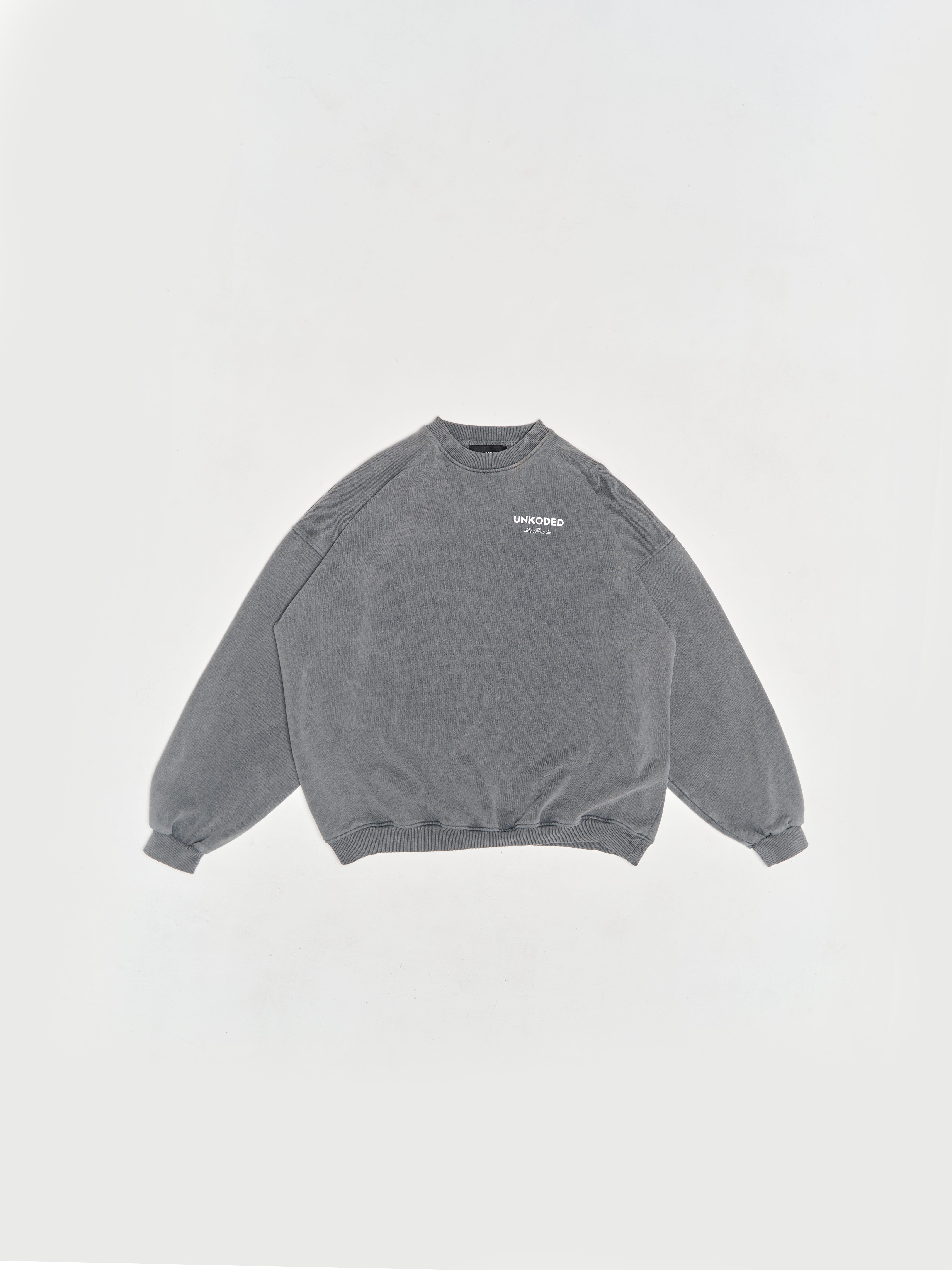 SILENT CORE CREWNECK – WASHED GREY