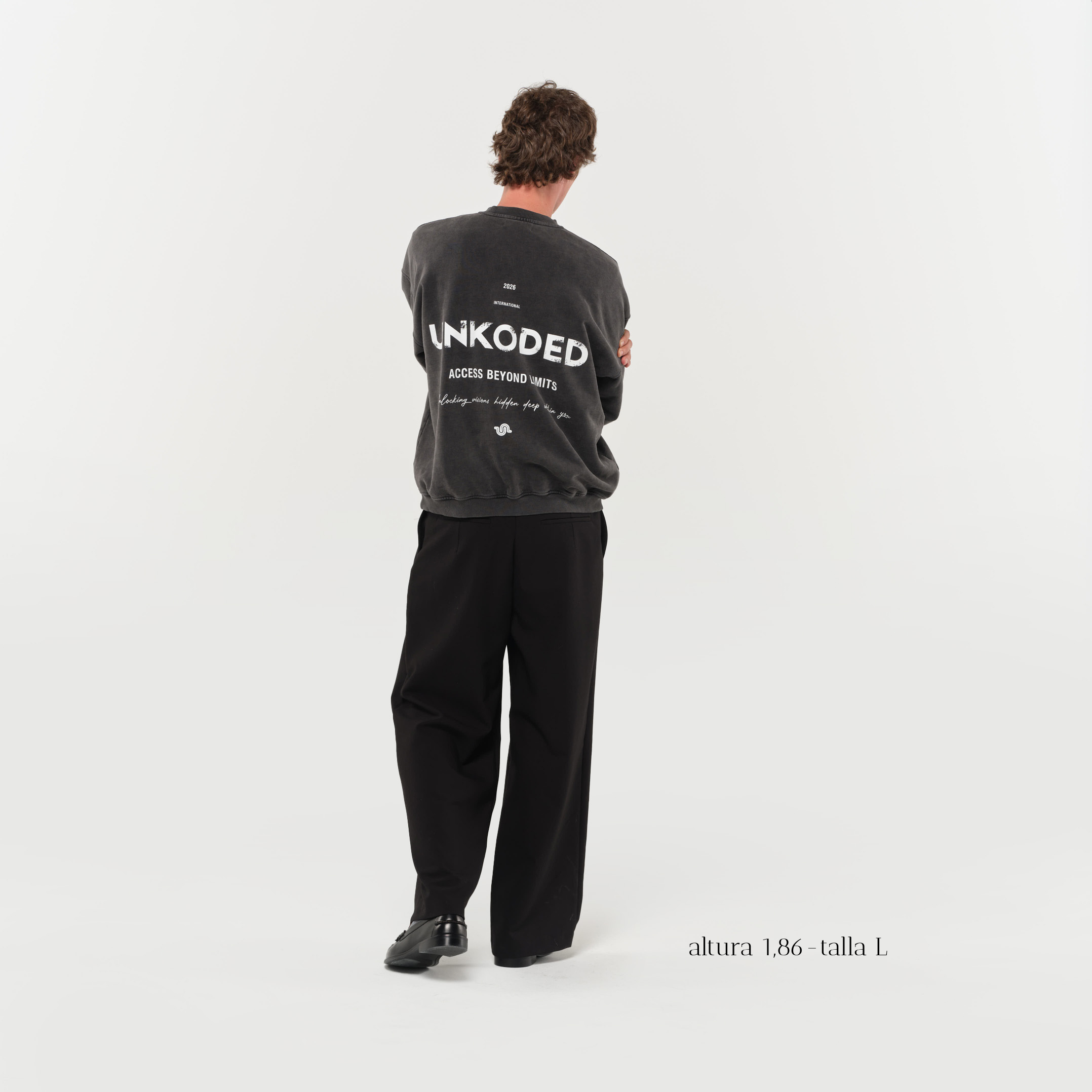 SILENT CORE CREWNECK - WASHED CHARCOAL